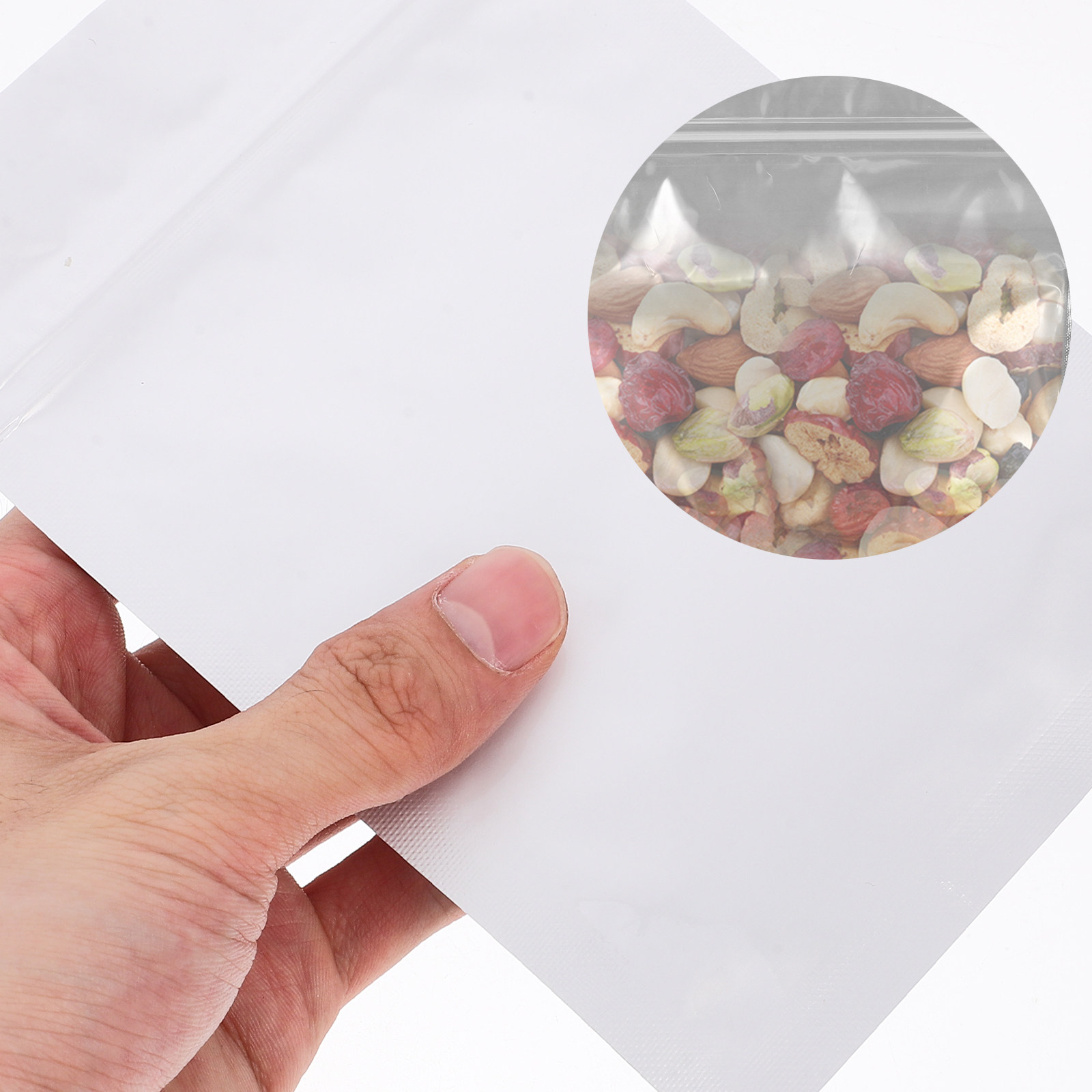 Food Snack - 50 Pezzi di Sacchetti Ermetici Richiudibili