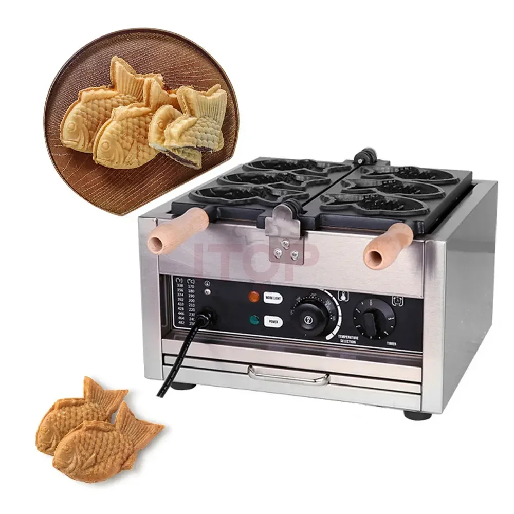 Korean Food Snacks - Macchina per Taiyaki a bocca aperta