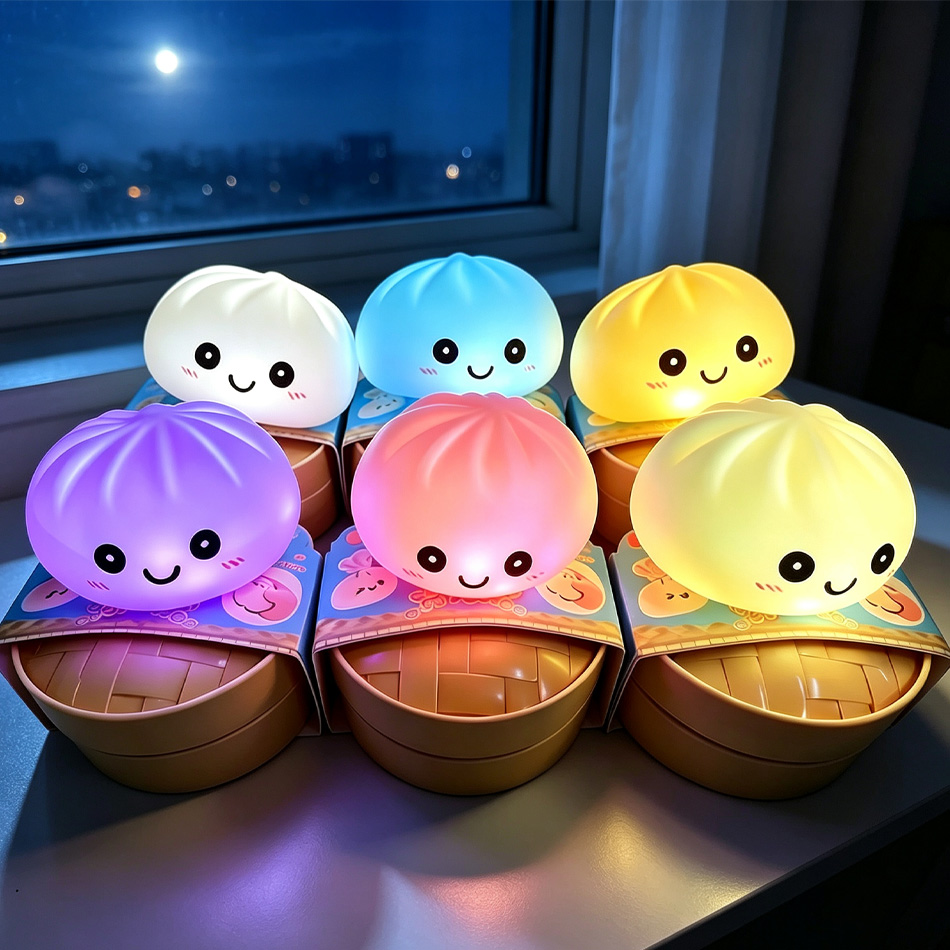 Food Grocery Snacks - Luce Notturna LED Estetica a Forma