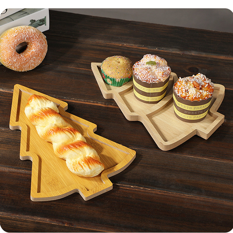 Xmas Food Snacks - Piatto di Natale Vassoio di legno