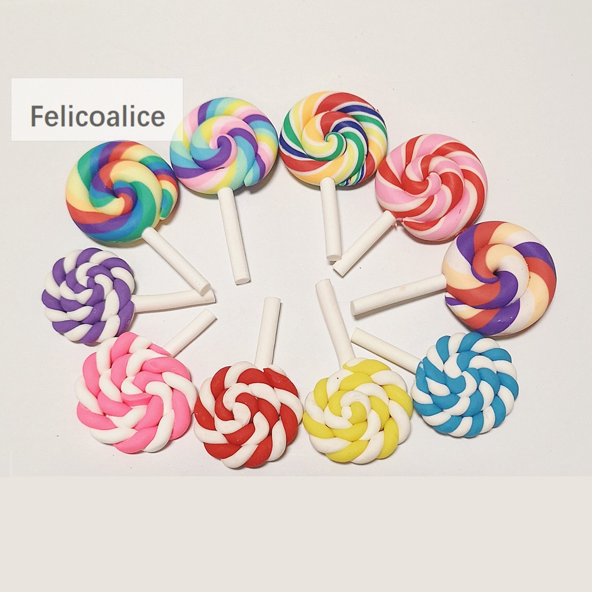 Korean Food Snacks - 8-20 Pezzi Lecca-lecca in Argilla Multicolore