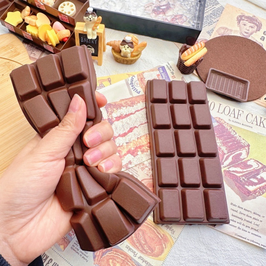 Food Grocery Snacks - Giocattolo Squishy a Forma di Cioccolato,