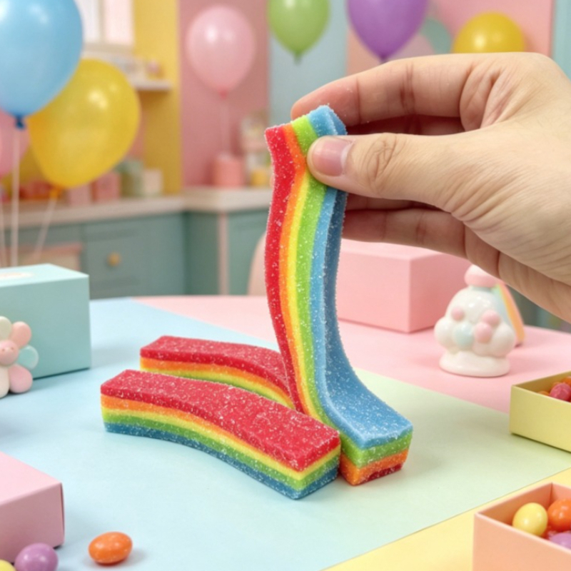 Squishy Rainbow Strip Stress B - Candy Sour Strip recensione e prezzo