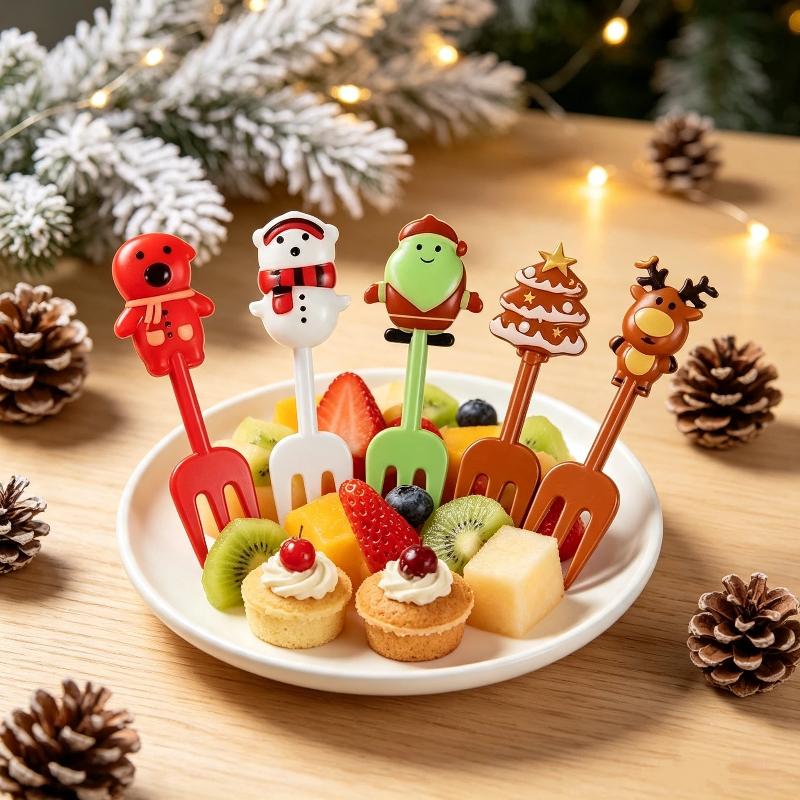 10 Forchettine per Frutta di G - Xmas Food Snacks recensione e prezzo