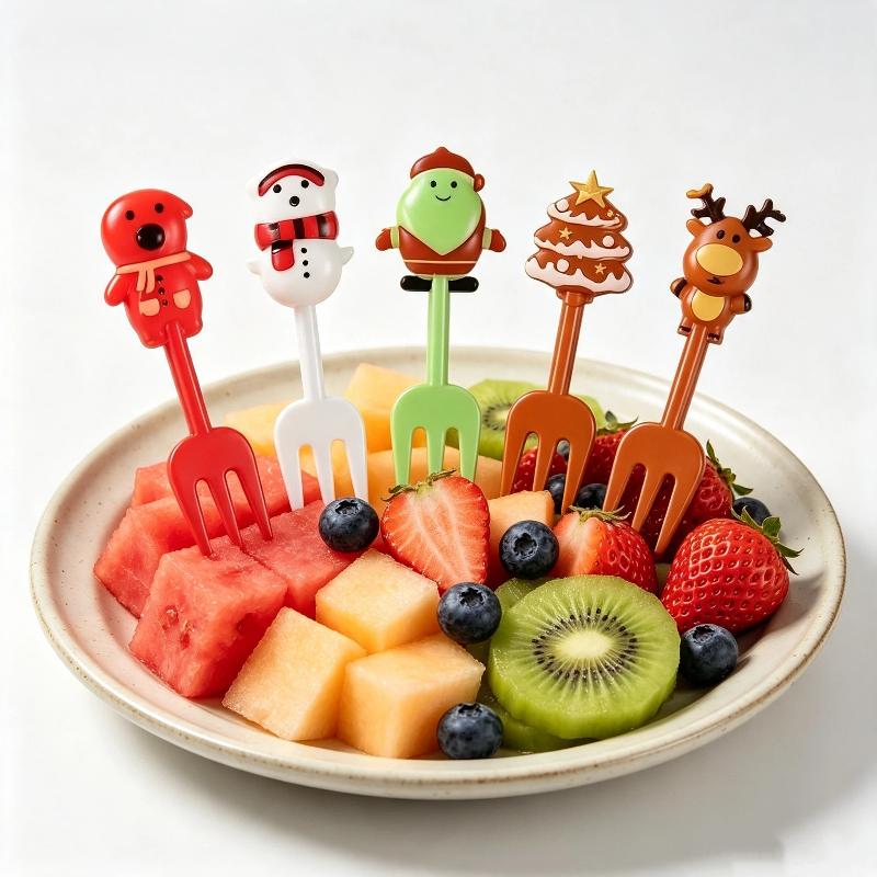 10 Forchettine per Frutta di G - Xmas Food Snacks recensione e prezzo