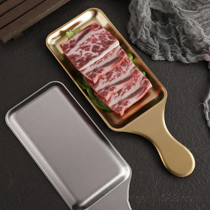 Piatto rettangolare in acciaio - Korean Food Snacks recensione e prezzo