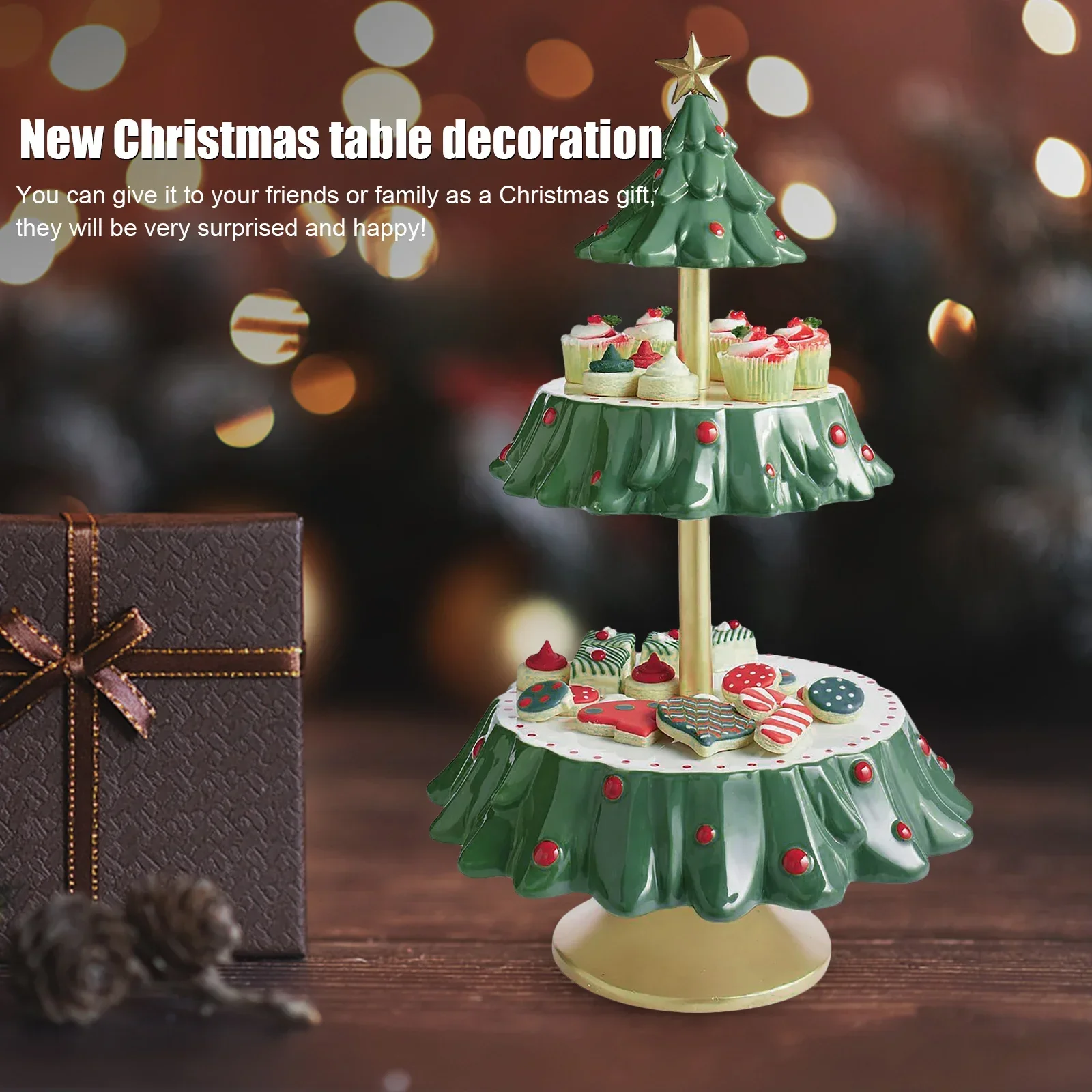 Vassoio a doppio strato per sn - Xmas Food Snacks recensione e prezzo