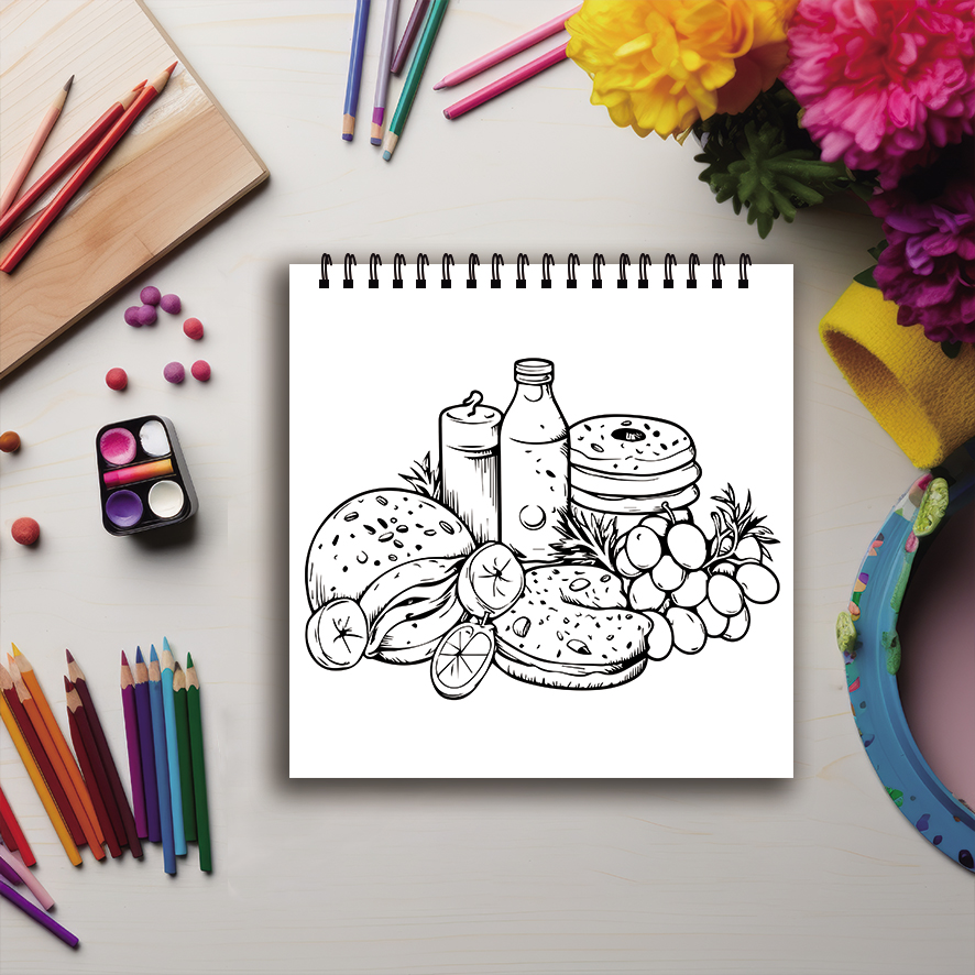 Libro da colorare - 8,27 x 8,2 - Foods X recensione e prezzo