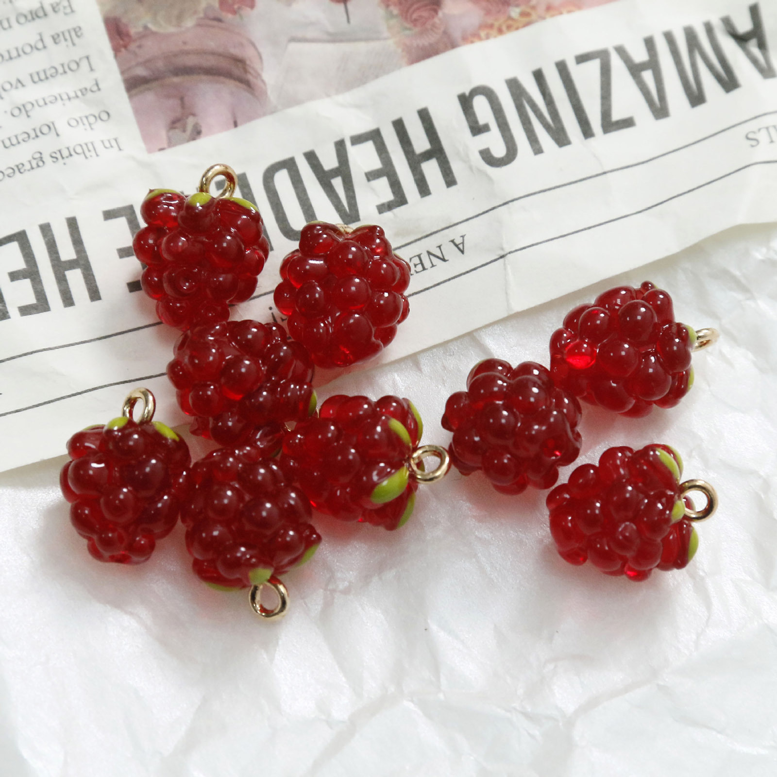 2 pezzi 3D resina Charms uva f - Foods X recensione e prezzo